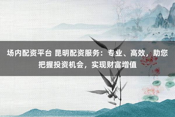场内配资平台 昆明配资服务：专业、高效，助您把握投资机会，实现财富增值