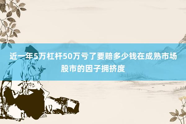 近一年5万杠杆50万亏了要赔多少钱在成熟市场股市的因子拥挤度