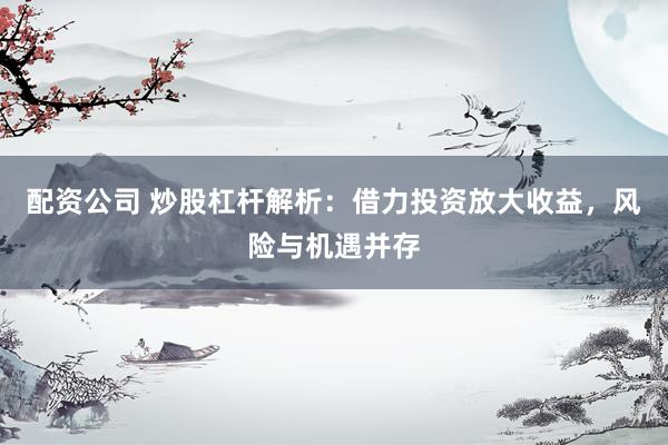 配资公司 炒股杠杆解析：借力投资放大收益，风险与机遇并存