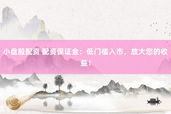 小盘股配资 配资保证金：低门槛入市，放大您的收益！